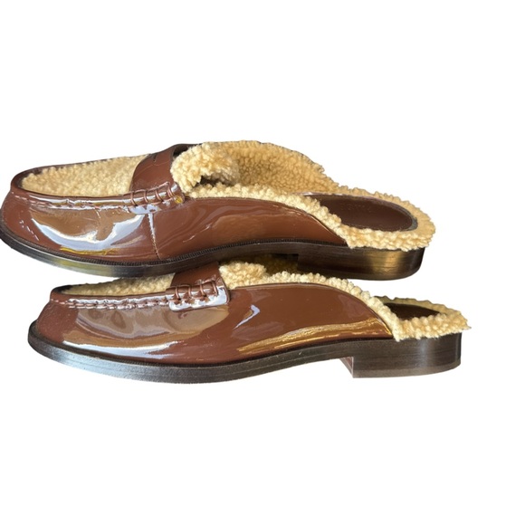 Paige Emmet Loafer Flats in Brown and Cream size 9 - Picture 4 of 6